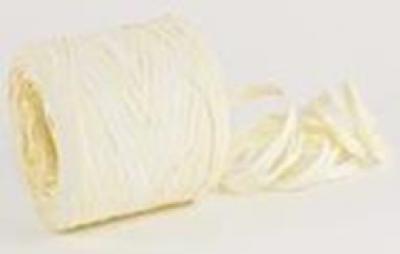Рафия искусственная, цвет-белый экрю 1,6 мм х 200 м