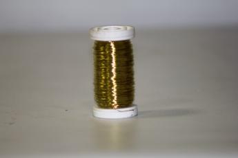 FLO 125/Проволока флористическая 0,3 мм блестящая/золото
