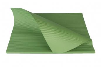 Бумага рельефная однотонная 65х50см 20лист, зеленая