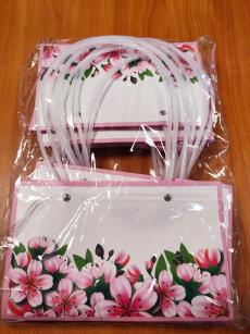 Сумка с пластиковыми ручками 22*10*13,5 см, цвет Весна